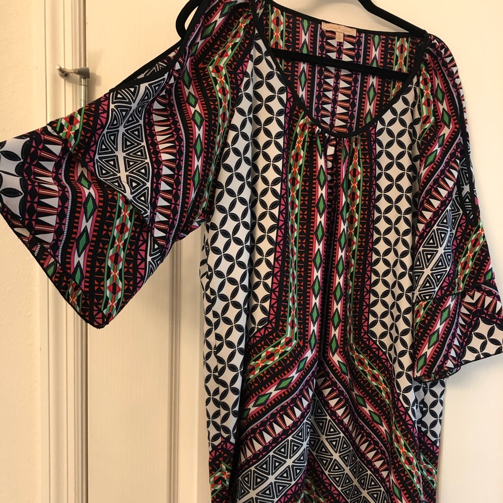 EUC GIBSON LATIMER COLD SHOULDER DRESS